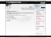 Für die IT- & Websolutions entwarfen wir ein neues Weblayout.